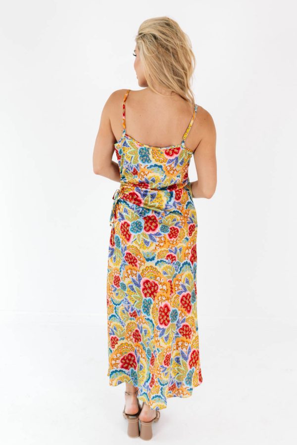 Island Vibes Midi Dress - Multi Cheap