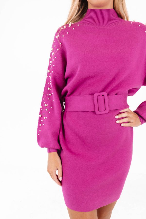 I Meant It Dress - Magenta on Sale