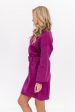 On My Level Sweater Dress - Violet Hot on Sale