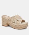 Dolce Vita Eldora Wedge - Natural White Raffia - FINAL SALE Discount