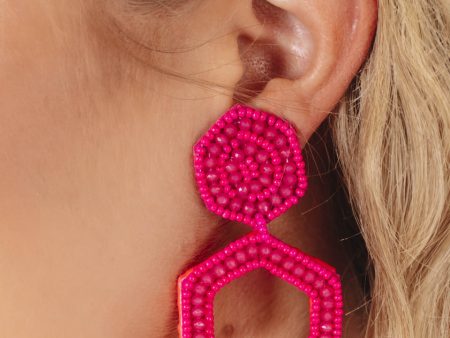 Color Pop Earrings - Pink Cheap