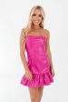 No Regrets Dress - Hot Pink Cheap