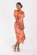 Golden Skies Midi Dress - Orange For Sale