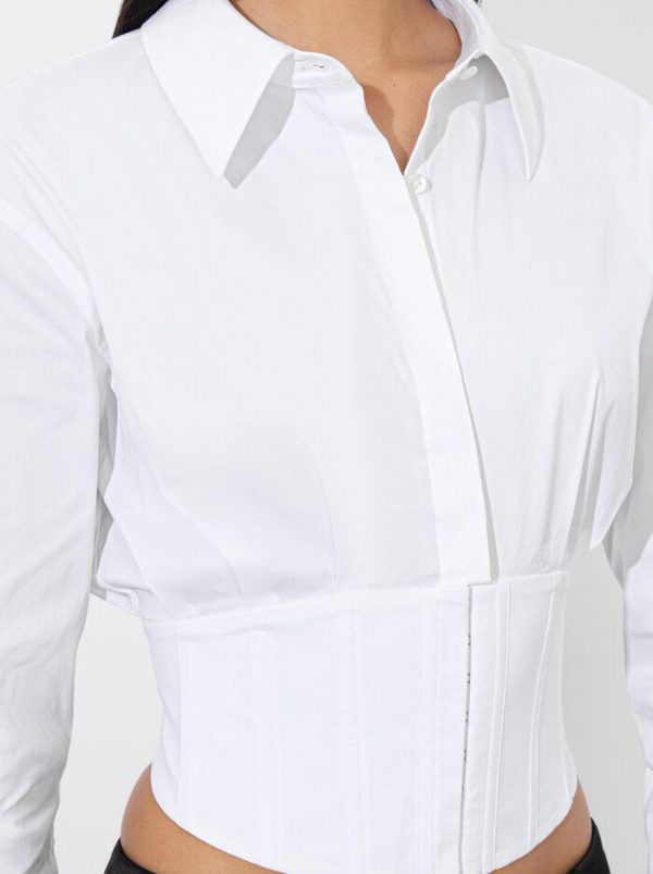 Edie Corset Button Down For Cheap