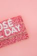 Rosé All Day Beaded Clutch - Pink Online now