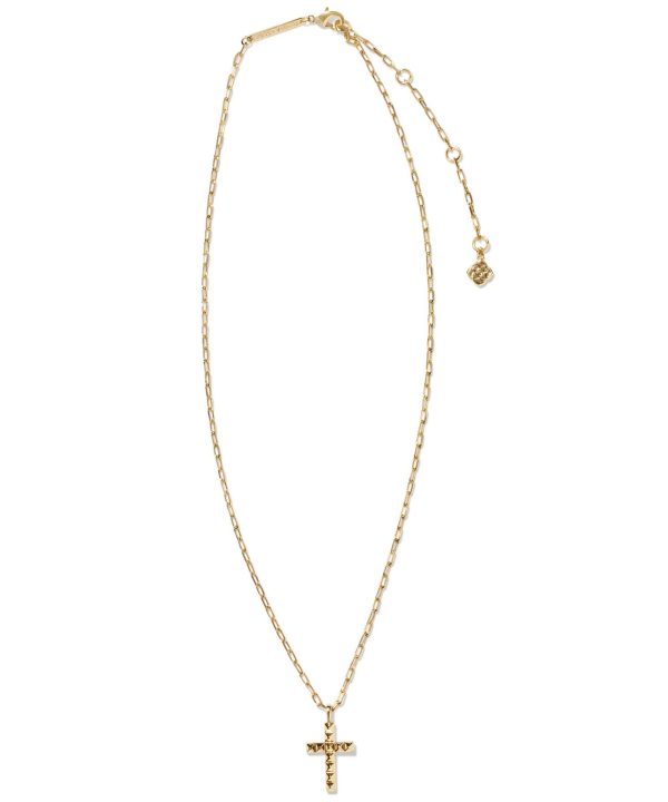 Kendra Scott Jada Cross Short Pendant Necklace - Gold OR Silver Online