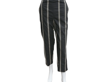 Black Striped Sequin Pants Discount