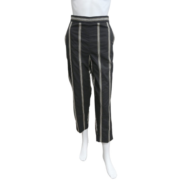 Black Striped Sequin Pants Discount