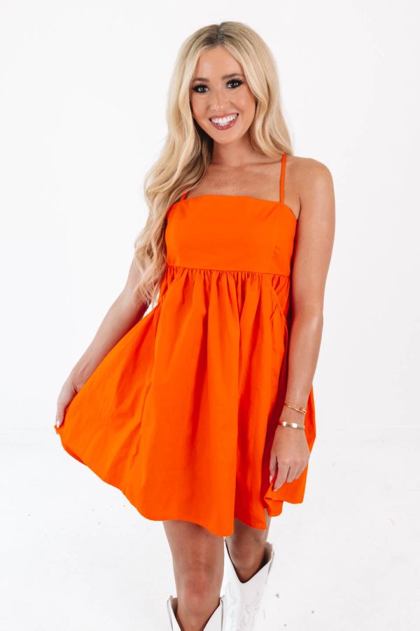 Get Loud Dress - Orange on Sale