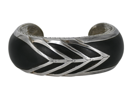 Modern Chain Leather Cuff Bracelet Sale