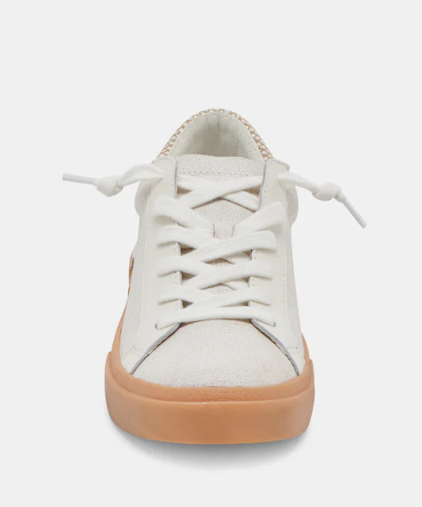 Dolce Vita Zina Sneakers - Ivory Multi Crackled Leather - FINAL SALE Discount