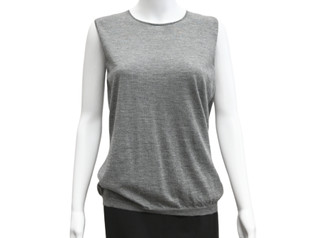 Cashmere Grey Sleeveless Top For Sale