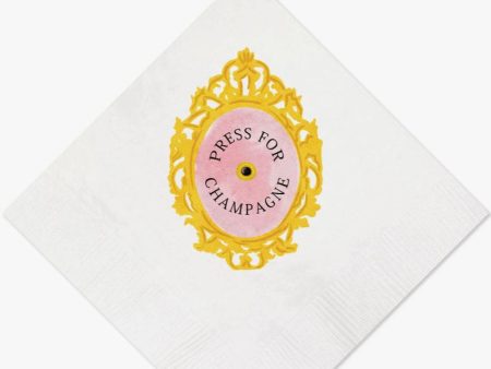 Napkins - Press For Champagne Doorbell Online Sale