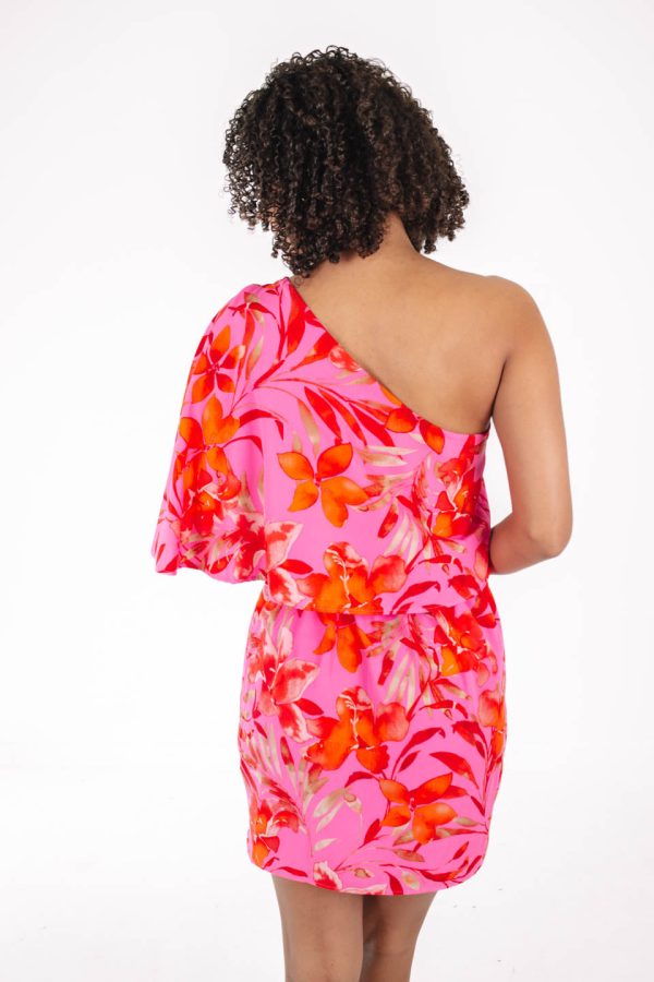 Hawaiian Getaway Dress - Pink For Cheap