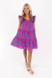 Here With Me Dress - Blue Fuchsia Online Sale