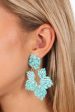 Michelle Acrylic Earrings - Aquamarine Online