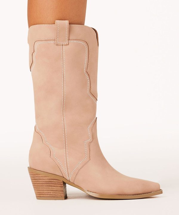 Dariel Western Boot - Orchid Nubuck - FINAL SALE Hot on Sale