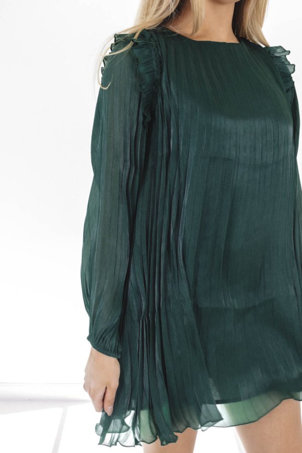 Holly Jolly Dress - Hunter Green Online Hot Sale