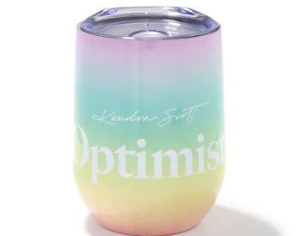 Kendra Scott Optimist Stemless Wine Glass - Ombre Rainbow - FINAL SALE Online Sale