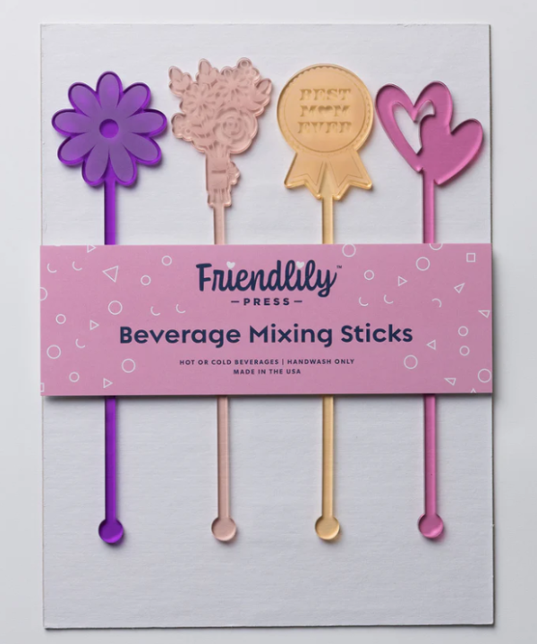 4-Piece Drink Stirrer Set - Best Mom Ever - FINAL SALE Discount