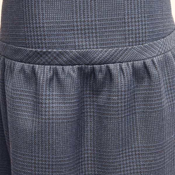 Blue Houndstooth Mini Skirt Hot on Sale