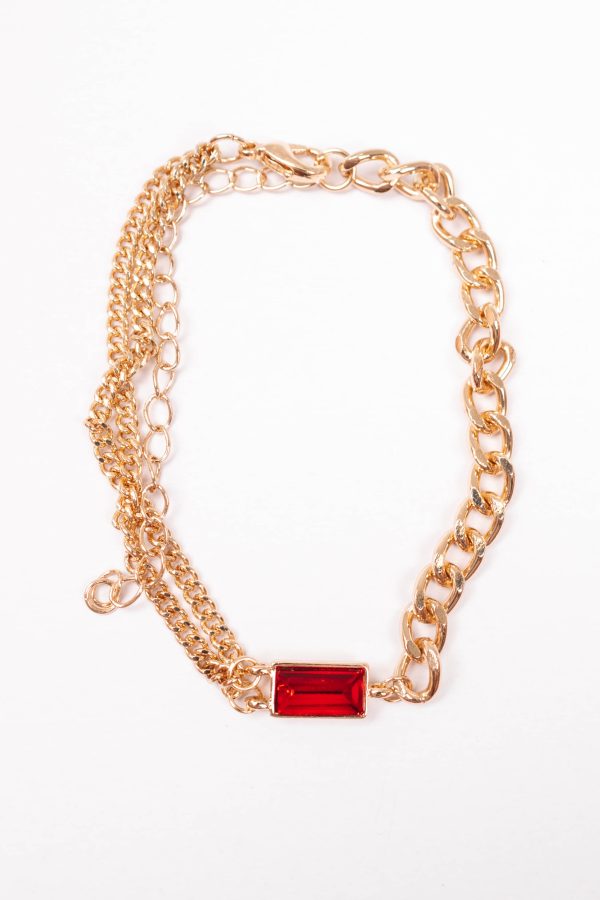 Caught Staring Bracelet - Red Online Hot Sale