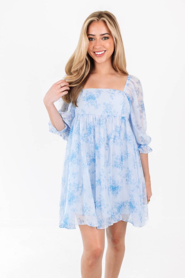 Something Blue Dress - Baby Blue For Cheap