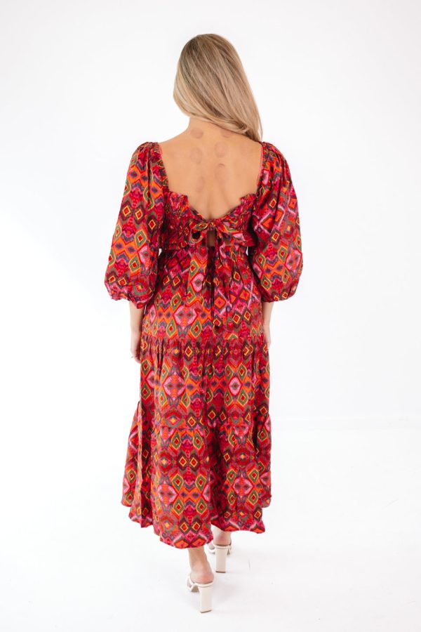 Playful Patterns Maxi Dress - Watermelon Online now