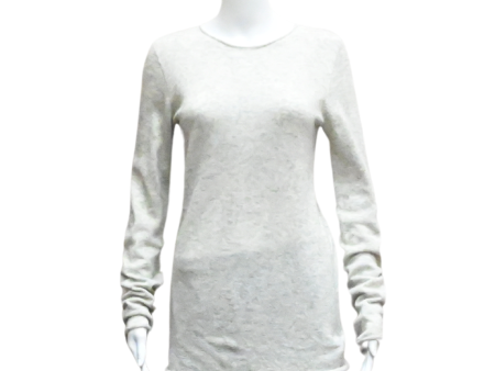 Light Gray Heathered Knit Sweater Fashion