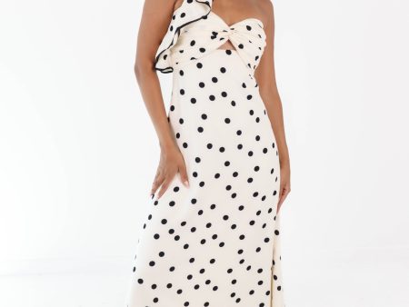 House Party Midi Dress - Cream For Cheap