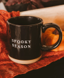 Spooky Season Stoneware Coffee Mug - Black - FINAL SALE Cheap