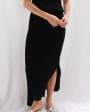 Cable Sweater Midi Skirt - Black - FINAL SALE For Discount