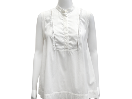 Monili Sleeveless Button-Up Blouse Online Hot Sale