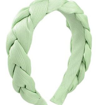 Braided Wide Headband - Mint - FINAL SALE Online now