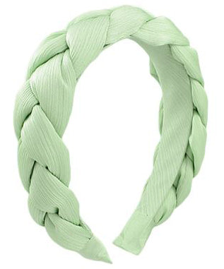 Braided Wide Headband - Mint - FINAL SALE Online now