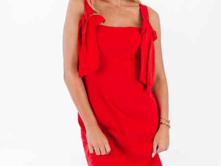 Always Winning Dress - Red Hot on Sale