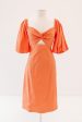 Totally Tangerine Midi Dress - Orange Hot on Sale