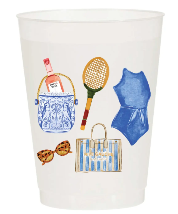 Frosted Cup Set, Pack of 6 - Hampton Vibes Online Sale