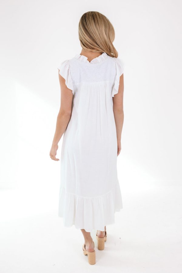 The Alexis Midi Dress - White Online now