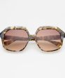 Freyrs Stella Acetate Octagonal Sunglasses - Brown Tortoise Supply