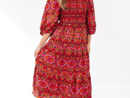 Playful Patterns Maxi Dress - Watermelon Online now