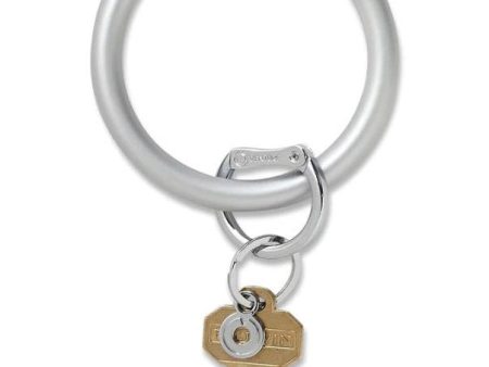 Big O Key Ring Silicone - Solid Silver For Sale