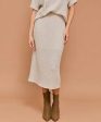 Textured Midi Skirt - Natural - FINAL SALE Online Sale