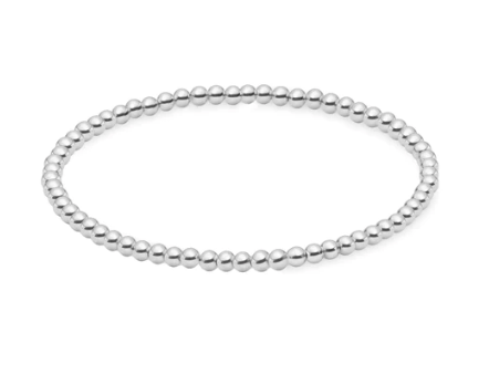 3MM Sterling Silver Bead Bracelet Sale