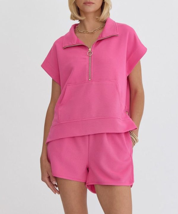 High Waisted Shorts - Hot Pink - FINAL SALE Cheap