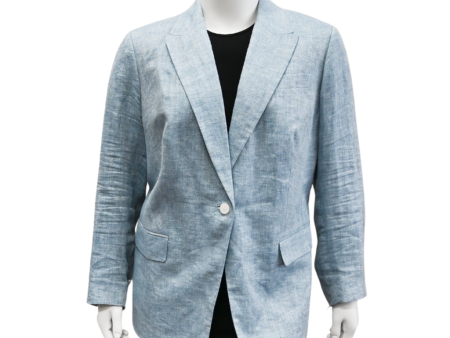 Light Blue Linen Blazer Online Sale