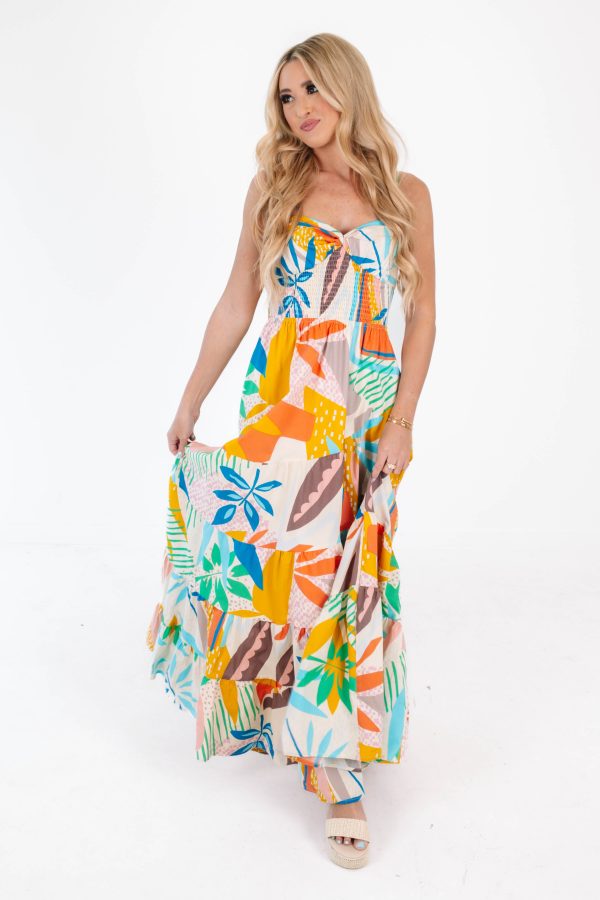 Paradise Calling Maxi Dress - Multi For Sale