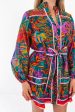 The Asher Long Sleeve Tie Dress - Multi Cheap