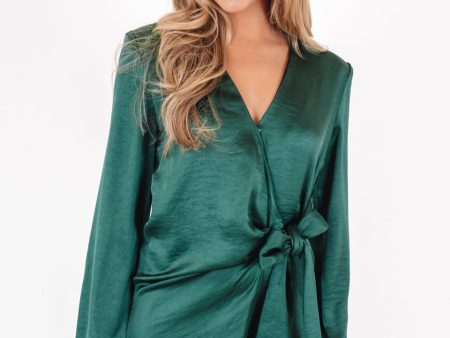 Simply Stunning Dress - Hunter Green Online