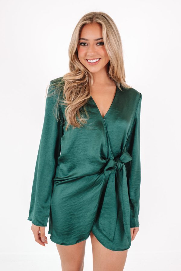 Simply Stunning Dress - Hunter Green Online